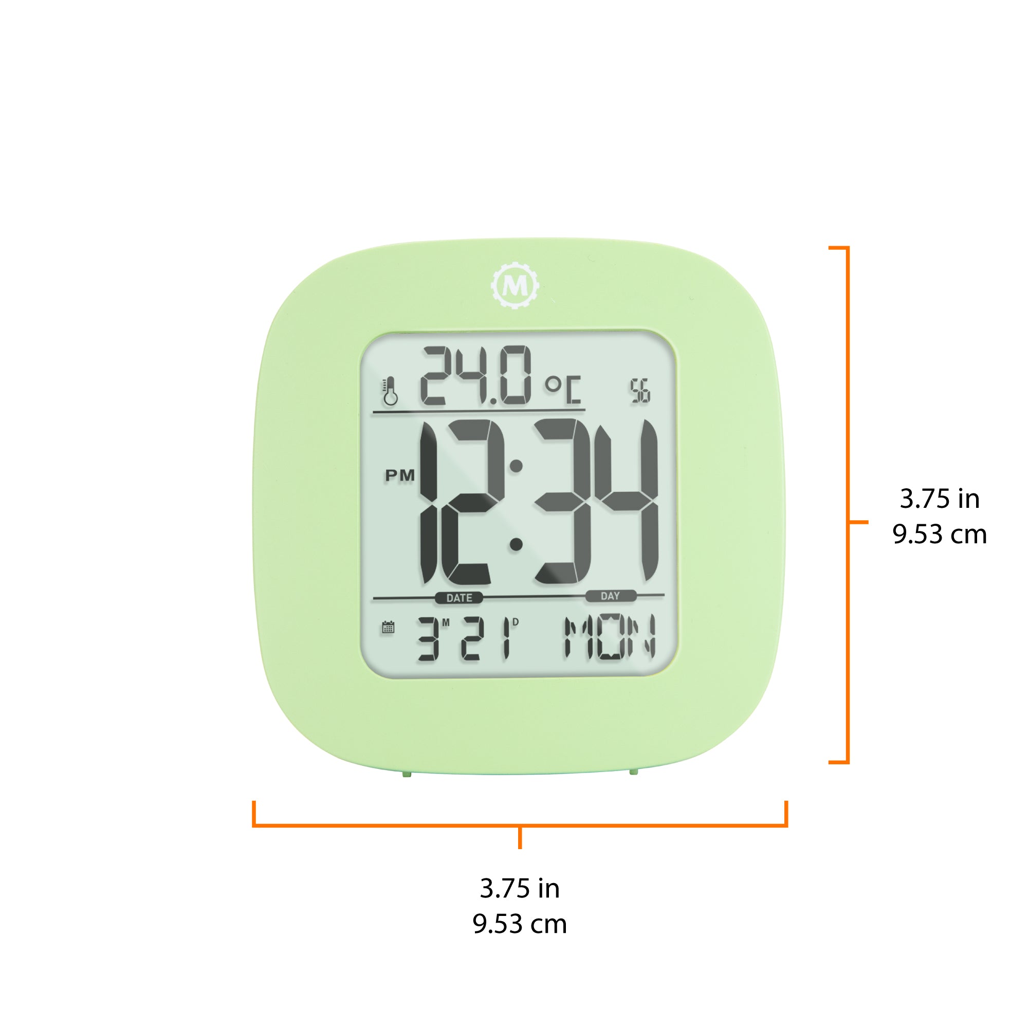 Clock, LCD, Alarm, Mini, Green (25/50)