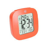 Compact Alarm Clock with Temperature and Date - Orange image
