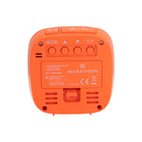 Compact Alarm Clock with Temperature and Date - Orange image