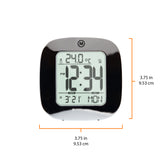 Clock, LCD, Alarm, Mini, Silver (25/50) image