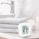 Clock, LCD, Alarm, Mini, White (25/50)
