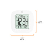 Clock, LCD, Alarm, Mini, White (25/50)