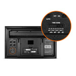 Self-Setting Full Calendar Clock with Extra Large Digits Indoor and Outdoor Temperature - Black