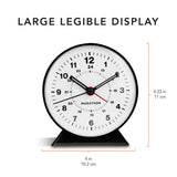 Alarm Clock with Mechanical Wind Up - White Dial image