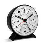 Alarm Clock with Mechanical Wind Up - White Dial