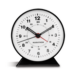 Alarm Clock with Mechanical Wind Up - White Dial