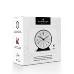 Alarm Clock with Mechanical Wind Up - White Dial
