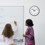 10 Inch Silent Continuous-Sweep Analog Wall Clock - Black image