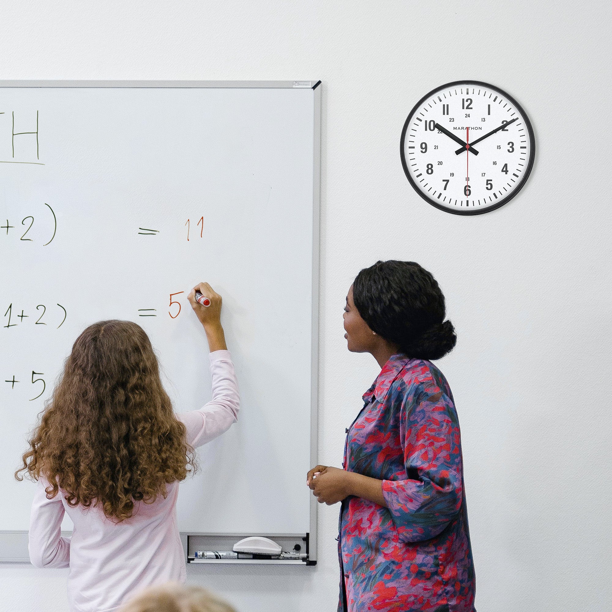 10 Inch Silent Continuous-Sweep Analog Wall Clock - Black