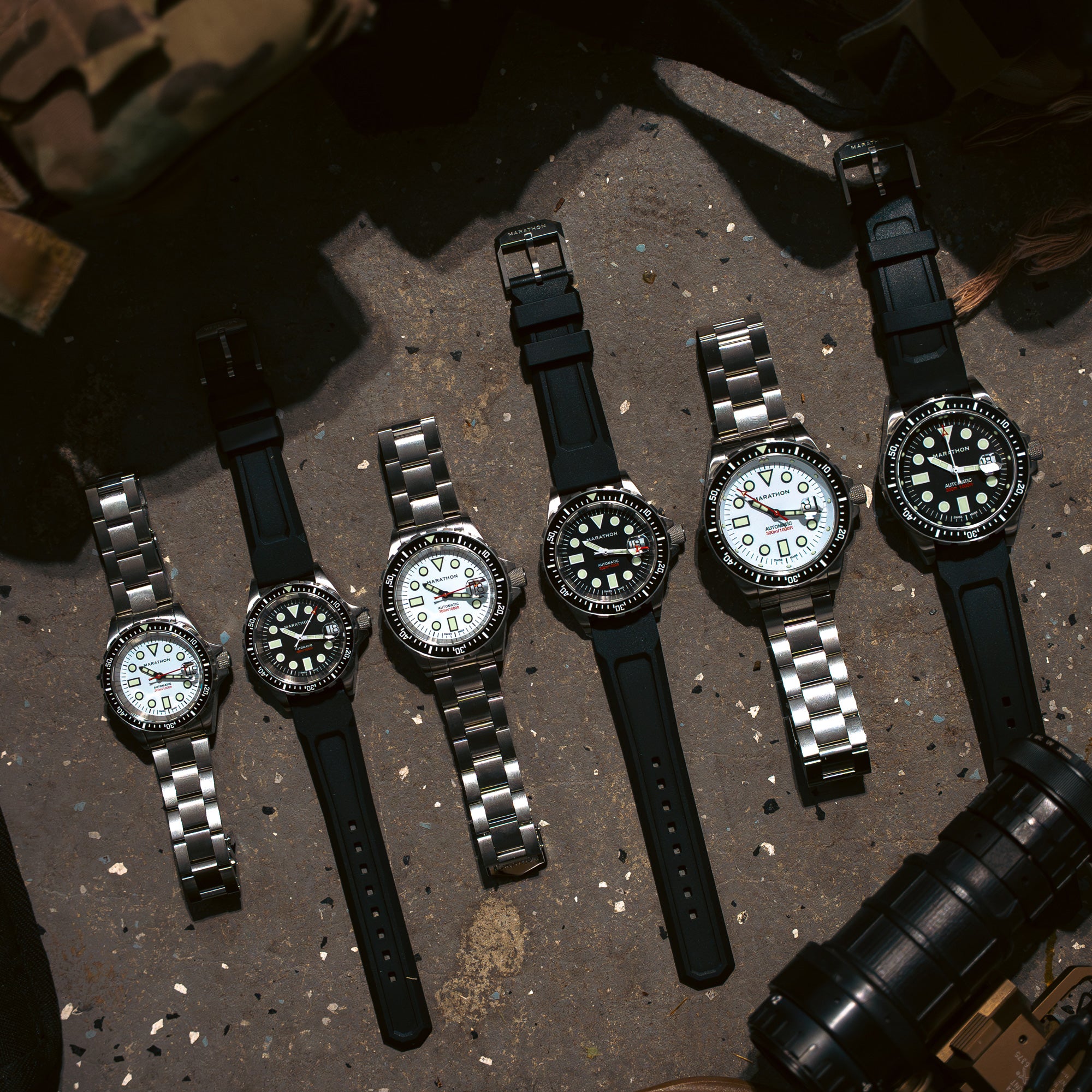 46mm Arctic Original SAR w/ Date on 3-Piece Rubber Strap Kit (OSAR