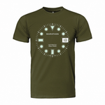 Slim Fit OD Green Glow Marathon Watch OSAR-D T-Shirt