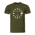 Slim Fit OD Green Glow Marathon Watch OSAR-D T-Shirt