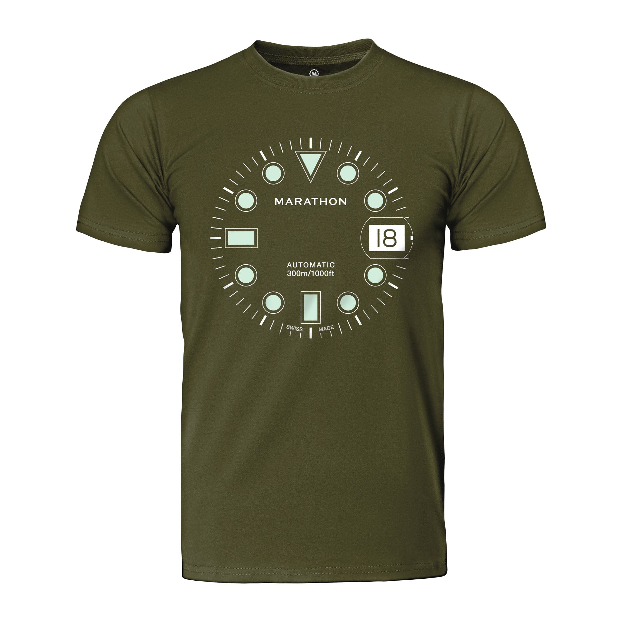 Slim Fit OD Green Glow Marathon Watch OSAR-D T-Shirt image