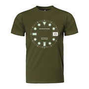 Slim Fit OD Green Glow Marathon Watch OSAR-D T-Shirt