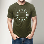 Slim Fit OD Green Glow Marathon Watch OSAR-D T-Shirt