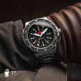 Quartz de plongée géant en érable rouge de 46 mm (JSAR) image