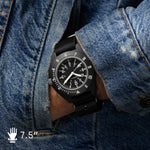 41mm MaraGlo Black Navigator w/ Date (NAV-DM) image