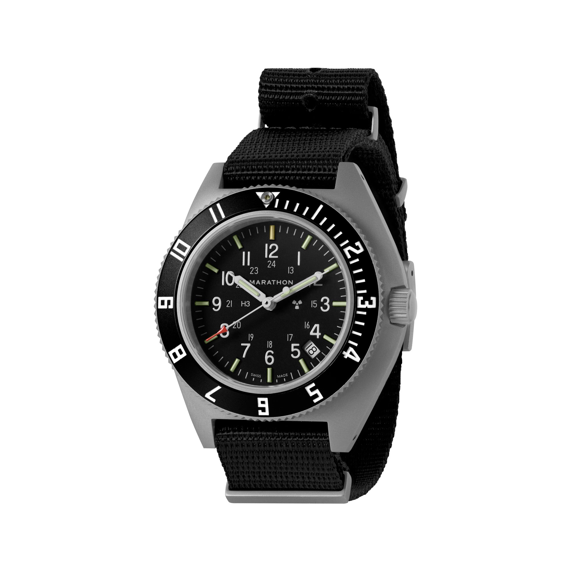 41mm Steel Navigator w/ Date (SSNAV-D) on Nylon DEFSTAN image