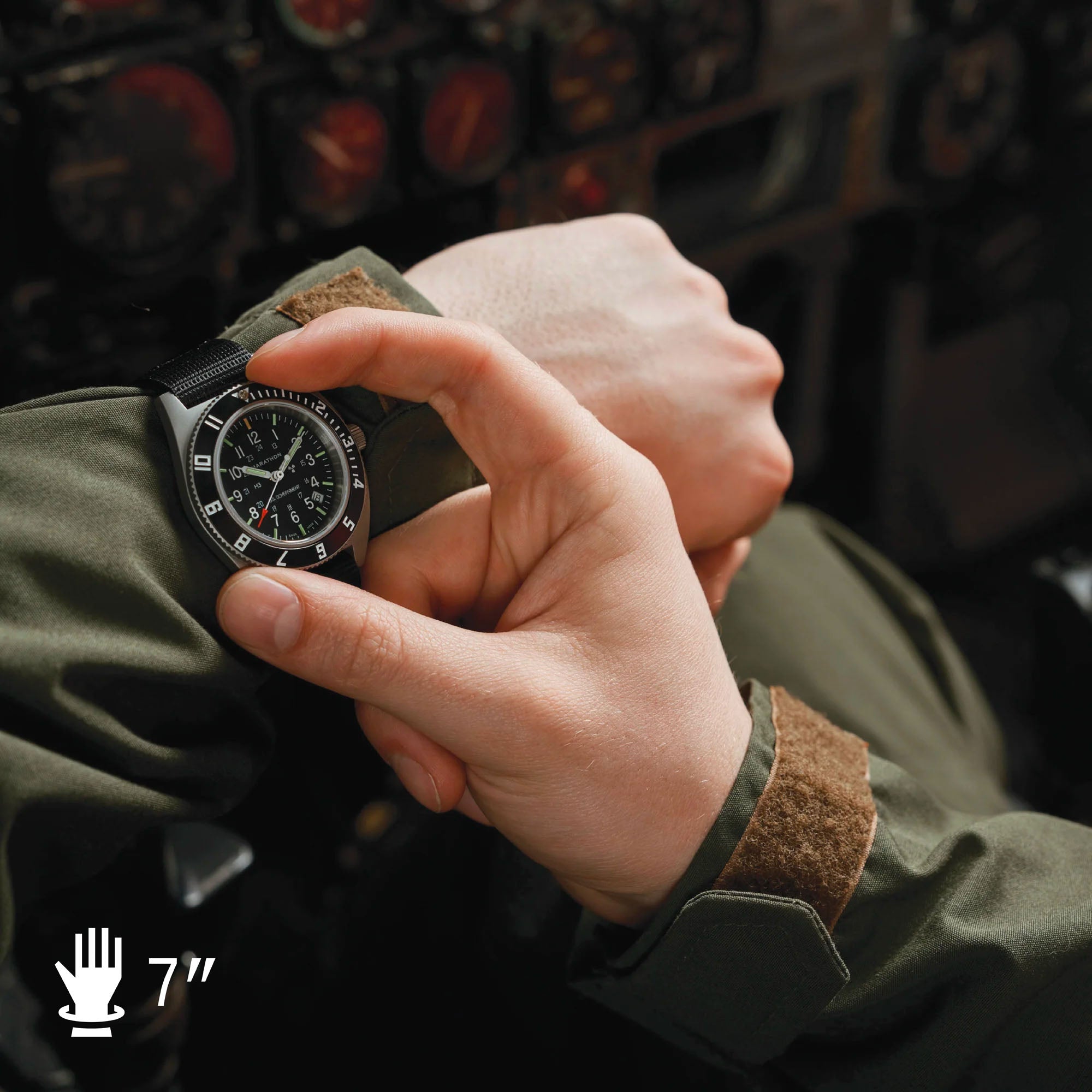 41mm Steel Navigator w/ Date (SSNAV-D) on Ballistic Nylon image