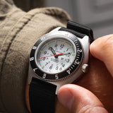 41mm Arctic Steel Navigator w/ Date Automatic (Arctic SSNAV-D Auto) on Ballistic Nylon image
