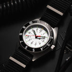 Steel Navigator de 41 mm (SSNAV) sur kit de bracelet en caoutchouc noir 3 pièces image