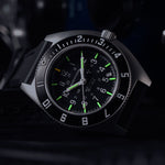 41mm Steel Navigator w/ Date Automatic (SSNAV-D AUTO) on Black 3-Piece Rubber Strap Kit image