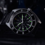 41mm Steel Navigator w/ Date Automatic (SSNAV-D AUTO) on Black 3-Piece Rubber Strap Kit image