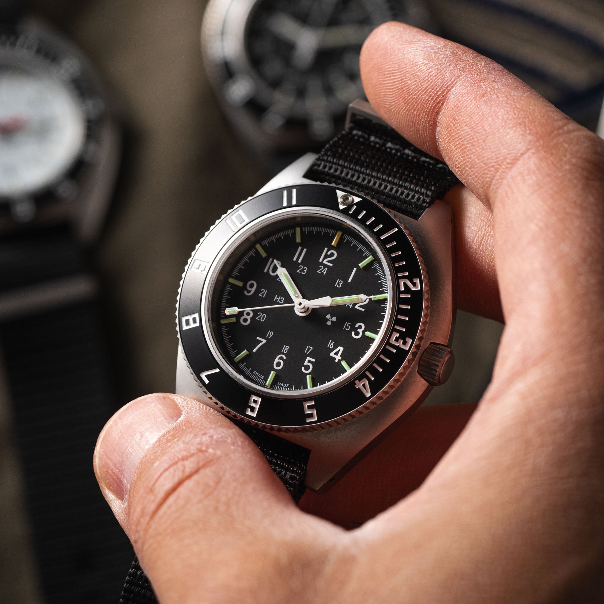 41mm Steel Navigator Automatic (SSNAV Auto) on Nylon DEFSTAN