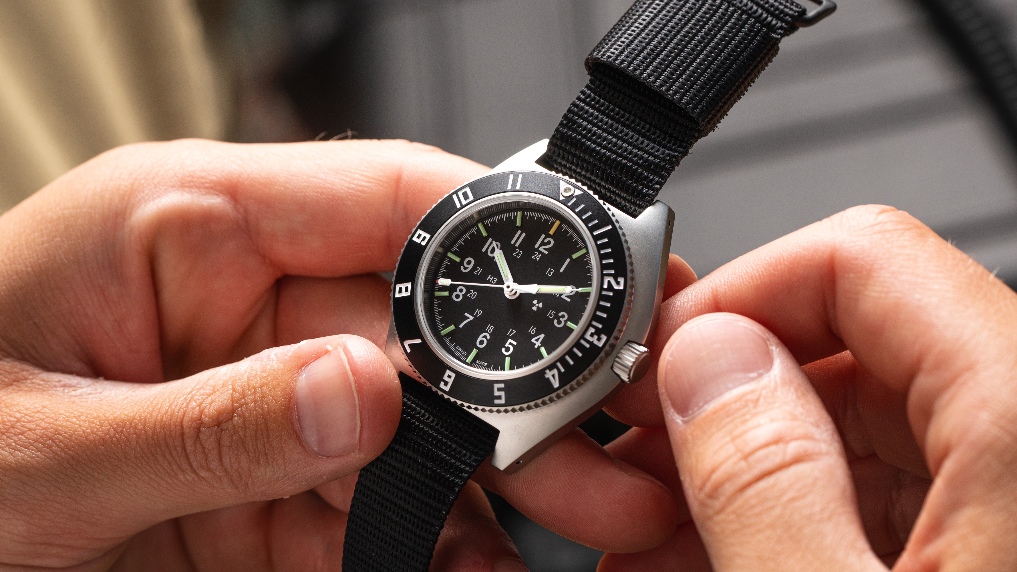 41mm Steel Navigator Automatic (SSNAV Auto) on Ballistic Nylon image