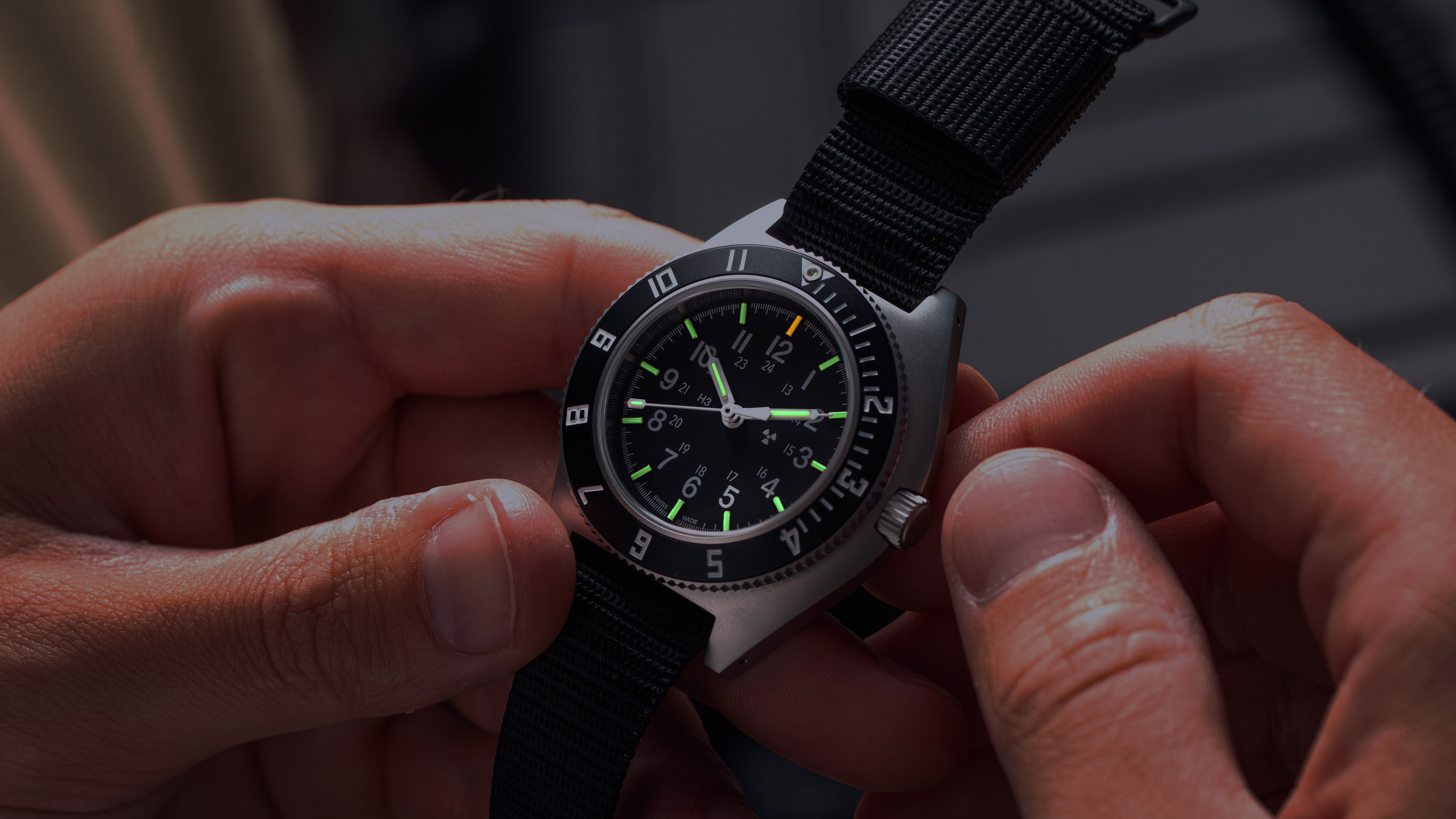 41mm Steel Navigator Automatic (SSNAV Auto) on Ballistic Nylon image