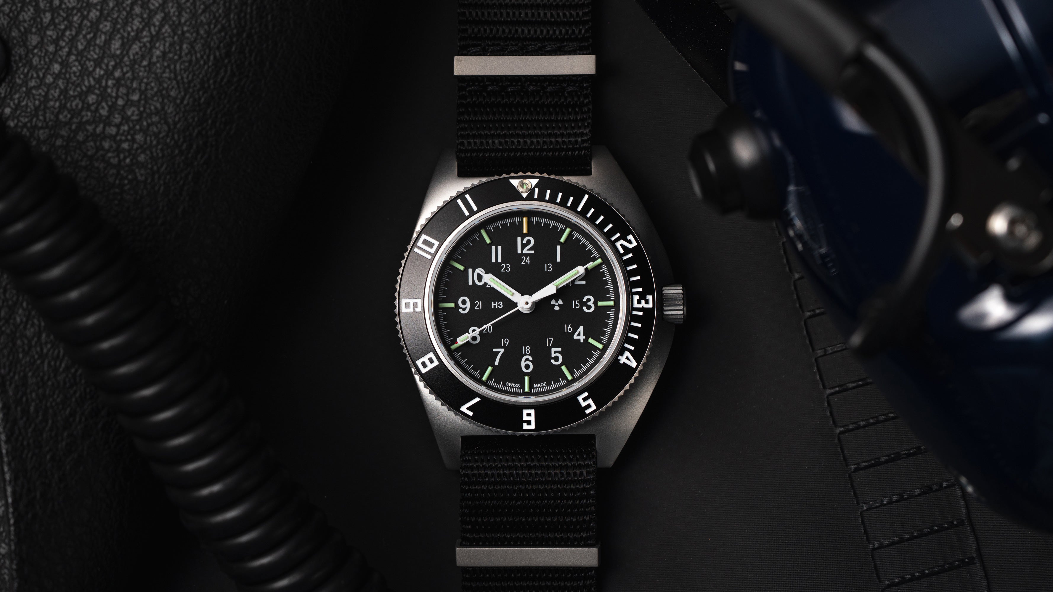 41mm Steel Navigator Automatic (SSNAV Auto) on Nylon DEFSTAN image
