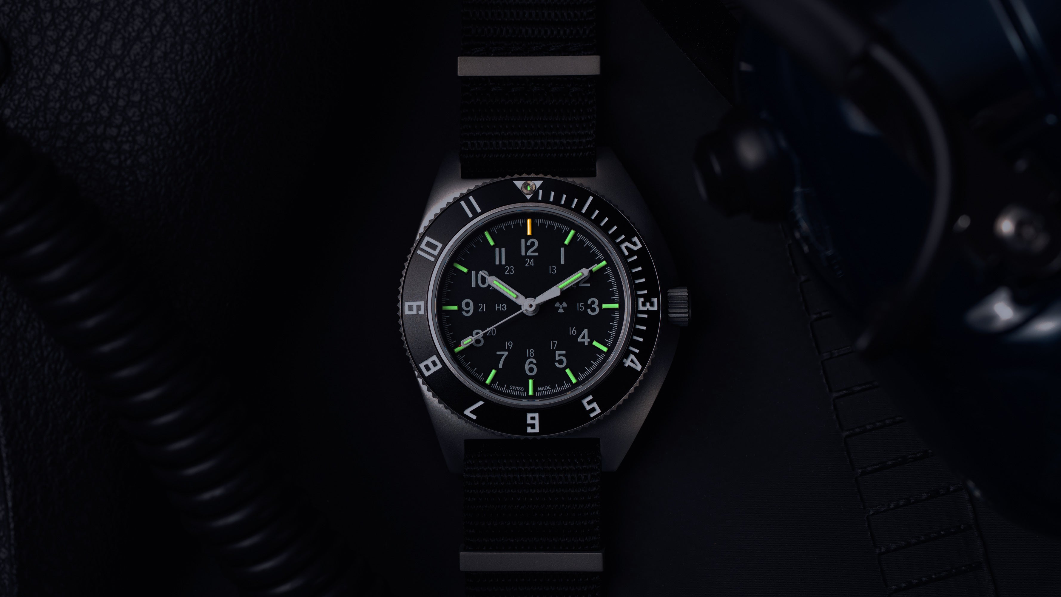 41mm Steel Navigator Automatic (SSNAV Auto) on Nylon DEFSTAN image