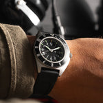 Steel Navigator de 41 mm (SSNAV) sur kit de bracelet en caoutchouc noir 3 pièces image