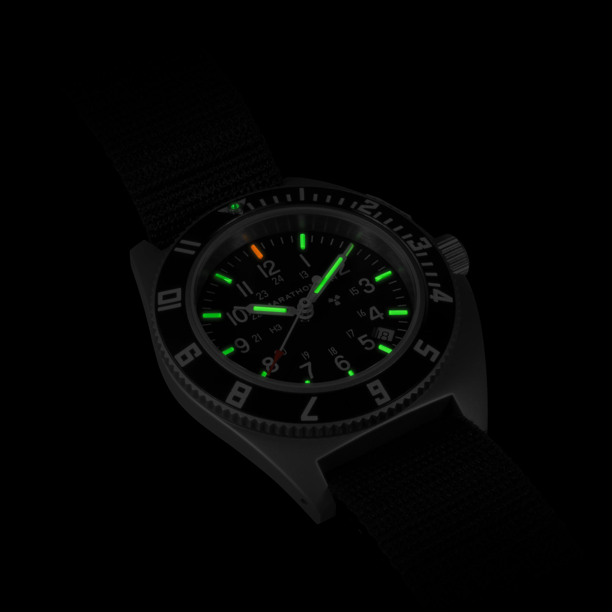 41mm Steel Navigator w/ Date (SSNAV-D) on Nylon DEFSTAN image