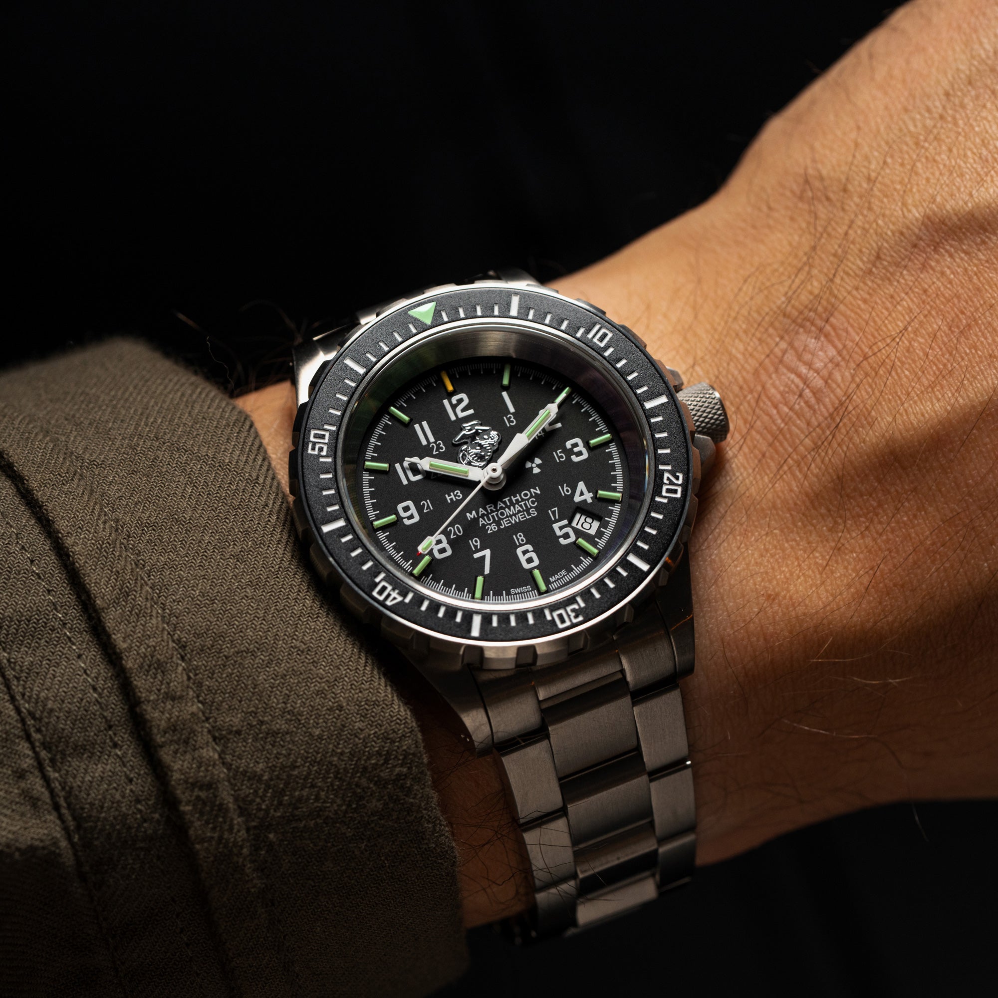 41mm Offizielle USMC™ Große Taucher-Automatik (GSAR) mit Edelstahlarmband