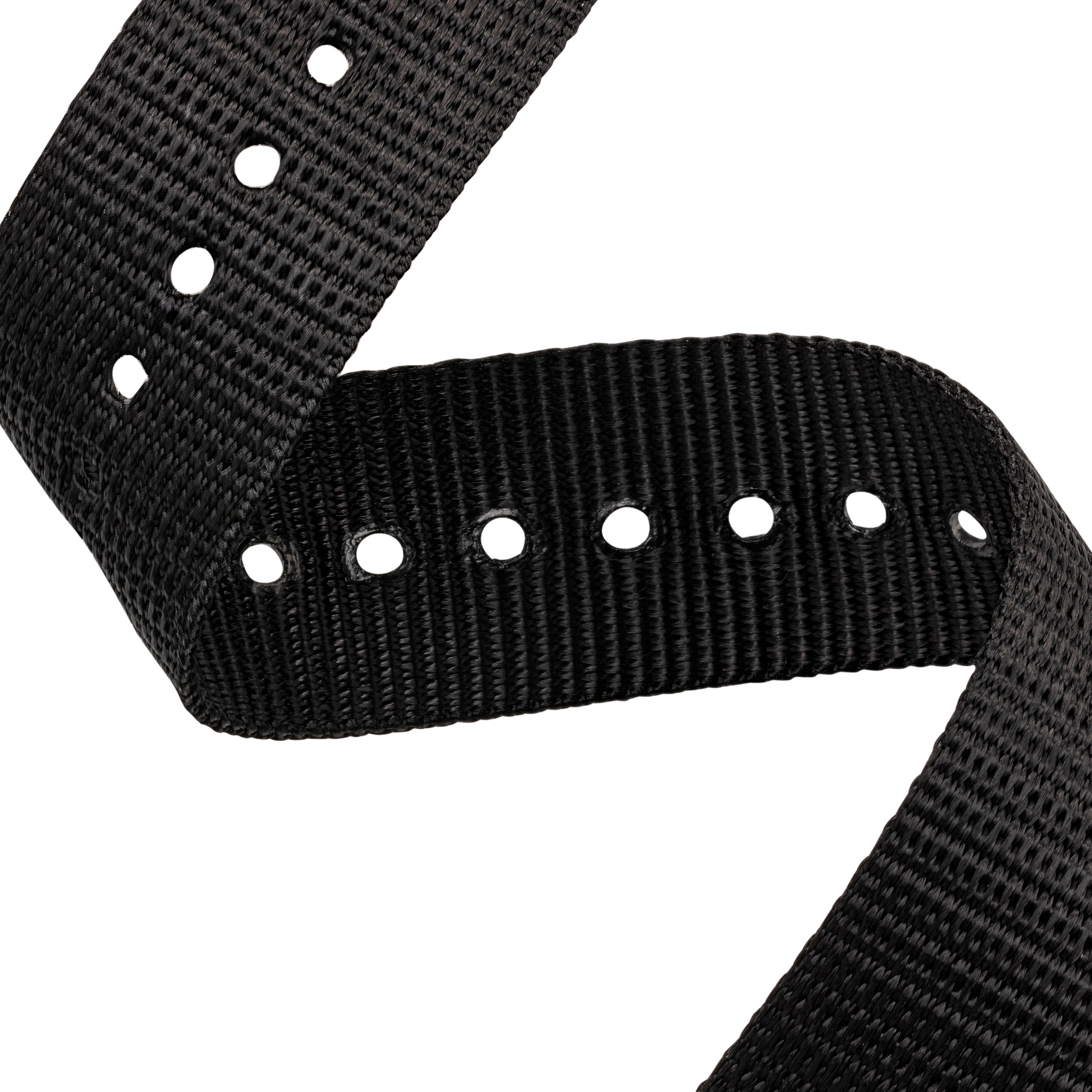Nylon DEFSTAN Strap with Parkerized Hardware, 20mm, Black