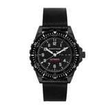 Correa de cuero de 2 piezas, 20 mm, negra, herrajes antracita image