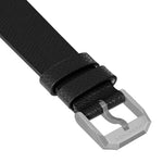 2-Piece Leather Strap, 20mm, Black, Parkerized Hardware image