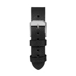2-Piece Leather Strap, 20mm, Black, Parkerized Hardware image