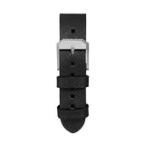 2-Piece Leather Strap, 20mm, Black, Parkerized Hardware image