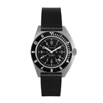2-Piece Leather Strap, 20mm, Black, Parkerized Hardware image