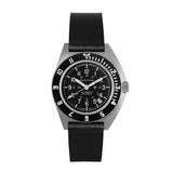 2-Piece Leather Strap, 20mm, Black, Parkerized Hardware image