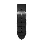 2-Piece Leather Strap, 22mm, Black, Brushed Hardware image