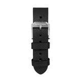 2-Piece Leather Strap, 22mm, Black, Brushed Hardware image