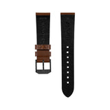 2-Piece Leather Strap, 20mm, Cognac, Anthracite Hardware image