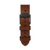 2-Piece Leather Strap, 20mm, Cognac, Anthracite Hardware image