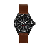 2-Piece Leather Strap, 20mm, Cognac, Anthracite Hardware image