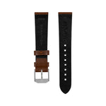 2-Piece Leather Strap, 20mm, Cognac, Parkerized Hardware image