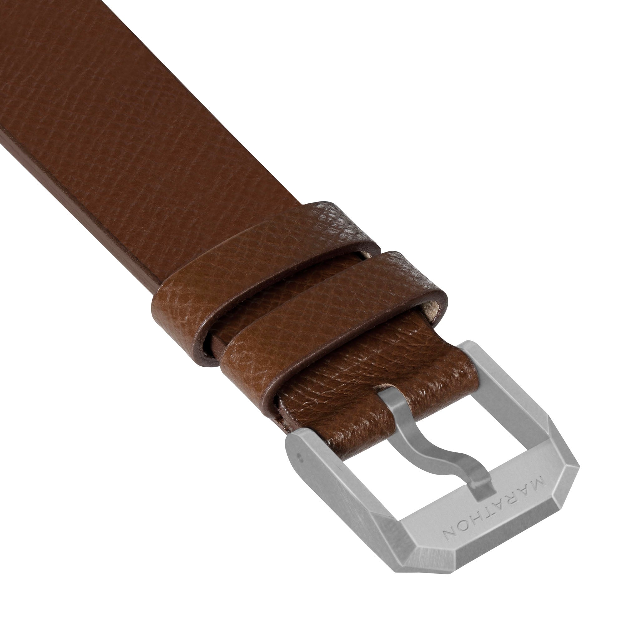2-Piece Leather Strap, 20mm, Cognac, Parkerized Hardware image