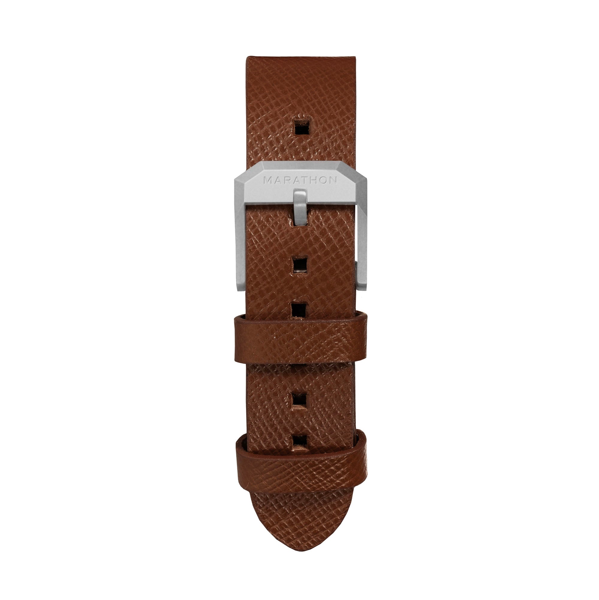 Bracelet en cuir 2 pièces, 20 mm, cognac, boucle parkerisée